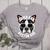 Boston Terrier Dad Father’s Day Dog Dad Men’s Women's Heather T-Shirt Athletic Heather