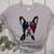 Boston Terrier Dog 4th July America USA Flag Men Women Kids Women's Heather T-Shirt Athletic Heather