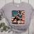 Boston Terrier Dog 4th Of July USA American Flag Patriotic Women's Heather T-Shirt Athletic Heather