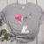 Boston Terrier Dog Blowing Chewing Bubble Gum Pink Women's Heather T-Shirt Athletic Heather