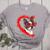 Boston Terrier Dog Mom Dad Valentine’s Day Pet Lover For Men Women Kids Women's Heather T-Shirt Athletic Heather