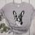Boston Terrier Dog Motif Pet Illustration Boston Terrier For Men Women Kids Women's Heather T-Shirt Athletic Heather