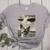 Boston Terrier Dog UFO Alien Extraterrestrial Selfie Women's Heather T-Shirt Athletic Heather