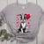 Boston Terrier Dog Valentine's Day Dog Owner Valentine Women's Heather T-Shirt Athletic Heather