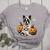 Boston Terrier Ghost Boo Halloween Costume Spooky Season Women's Heather T-Shirt Athletic Heather