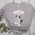 Boston Terrier Girl Cute Cartoon For Dog Owners Pet Terrier Women's Heather T-Shirt Athletic Heather