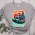 Boston Terrier Merry Christmas Tree Truck Santa Dog X-Mas Women's Heather T-Shirt Athletic Heather