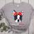 Boston Terrier Mom Bostie Women Girls Women's Heather T-Shirt Athletic Heather