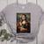 Boston Terrier Mona Lisa Painting Art Dog Mom Dad For Men Women Kids Women's Heather T-Shirt Athletic Heather