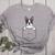 Boston Terrier In The Pocket Cute Boston Terrier Dog Lovers Men Women Girls Kids Women's Heather T-Shirt Athletic Heather