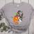 Boston Terrier Pumpkin Jack O Lantern Halloween Women's Heather T-Shirt Athletic Heather