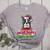 Boston Terrier Santa Claus Christmas Dog Women's Heather T-Shirt Athletic Heather