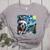 Boston Terrier Santa Starry Night Van Gogh Christmas Dog Men Women Kids Women's Heather T-Shirt Athletic Heather