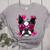 Boston Terrier Valentines Day Shirt Heart Dog Lover Women's Heather T-Shirt Athletic Heather