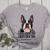 Boston Terrier Will Find And Lick You Bostie Mom Women's Heather T-Shirt Athletic Heather