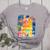 Broken Crayons Still Color Cat Teacher Women's Heather T-Shirt Athletic Heather