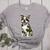 Camo Boston Terrier Pet Owner Camouflage Dog Lover Women's Heather T-Shirt Athletic Heather