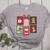 Christmas Teacher Stamps Women's Heather T-Shirt Athletic Heather