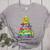 Christmas Tree Made Of Crayons School Teacher Life Student Women's Heather T-Shirt Athletic Heather Christmas Tree Made Of Crayons School Teacher Life Student Women's Heather T-Shirt Athletic Heather