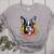 Colorful Boston Terrier Dog For Men Women Kids Women's Heather T-Shirt Athletic Heather