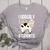Cow Teacher Lover Women's Heather T-Shirt Athletic Heather