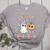 Daycare Boo Crew Groovy Halloween Floral Ghost Kid Teacher Women's Heather T-Shirt Athletic Heather