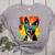 Dog Boston Terrier Hawaiian Women's Heather T-Shirt Athletic Heather
