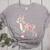 Floral FLower Boston Terrier Mom Grandma Women's Heather T-Shirt Athletic Heather