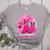 Ghost And Witch Boston Terrier Dog In October We Wear Pink Women's Heather T-Shirt Athletic Heather
