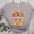 Groovy Thanksgiving With My Gnomie Women Teacher Fall Gnome Women's Heather T-Shirt Athletic Heather Groovy Thanksgiving With My Gnomie Women Teacher Fall Gnome Women's Heather T-Shirt Athletic Heather