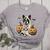Halloween Boston Terrier Ghost Women's Heather T-Shirt Athletic Heather