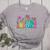 Infant Teacher Floral First Day Back To School Teaching Women's Heather T-Shirt Athletic Heather