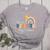 It's A Beautiful Day To Learn Cute Rainbow Boho Teacher Women's Heather T-Shirt Athletic Heather