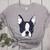 Kids Boston Terrier Dog For Women And Girls Women's Heather T-Shirt Athletic Heather