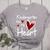Kindergarten Has My Heart Buffalo Print Teacher Valentine Women's Heather T-Shirt Athletic Heather Kindergarten Has My Heart Buffalo Print Teacher Valentine Women's Heather T-Shirt Athletic Heather