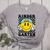Kindergarten Teacher Hippie Smile Face Back School Women's Heather T-Shirt Athletic Heather Kindergarten Teacher Hippie Smile Face Back School Women's Heather T-Shirt Athletic Heather