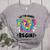Let The Games Field Day Begin Tie Dye Adults Teacher Kids Women's Heather T-Shirt Athletic Heather