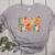 Love 5th Grade Thanksgiving Colorful Fall Leaves Teacher Women's Heather T-Shirt Athletic Heather
