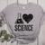 I Love Science Lover Teacher Scientist Sciences Women's Heather T-Shirt Athletic Heather I Love Science Lover Teacher Scientist Sciences Women's Heather T-Shirt Athletic Heather