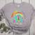 Musical Teacher Teaching Music Is My Jam Rainbow Tie Dye Women's Heather T-Shirt Athletic Heather