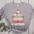 Be Nice To The Teacher Santa Is Watching Christmas Women's Heather T-Shirt Athletic Heather