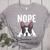 Nope Boston Terrier Puppy Dog Bostie Lover Men Women Girls Kids Women's Heather T-Shirt Athletic Heather