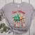 One Merry Teacher Groovy Christmas Tree Pjs Xmas Teacher Women's Heather T-Shirt Athletic Heather