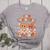 One Thankful Teacher Fall Leaves Thanksgiving Retro Women's Heather T-Shirt Athletic Heather