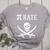 Pi Day Pi Rate Pirate For Teachers Women's Heather T-Shirt Athletic Heather Pi Day Pi Rate Pirate For Teachers Women's Heather T-Shirt Athletic Heather