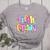 Preppy Fifth Grade Back To School 5th Grade Teacher Girl Boy Women's Heather T-Shirt Athletic Heather