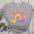 Preschool Rainbow Girls Boys Kids Teacher Back To School Women's Heather T-Shirt Athletic Heather