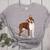 Red Boston Terrier Dog Women's Heather T-Shirt Athletic Heather
