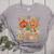 Retro Fall In Love With Learning Autumn Pumpkin Teacher Kids Women's Heather T-Shirt Athletic Heather