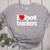 Retro I Love Hot Teachers Vintage I Heart Hot Teacher Men Women Girls Kids Women's Heather T-Shirt Athletic Heather